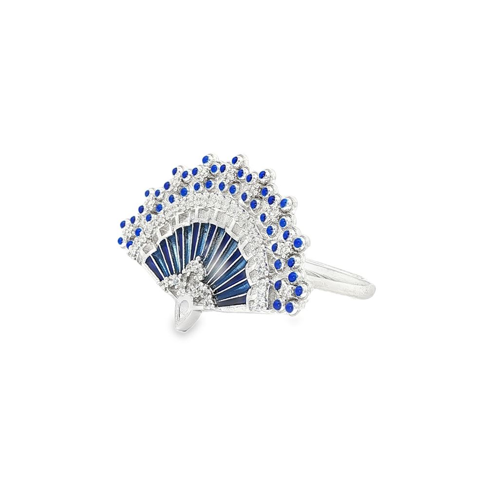 DIVA CRYSTAL BLUE GLAZED RING