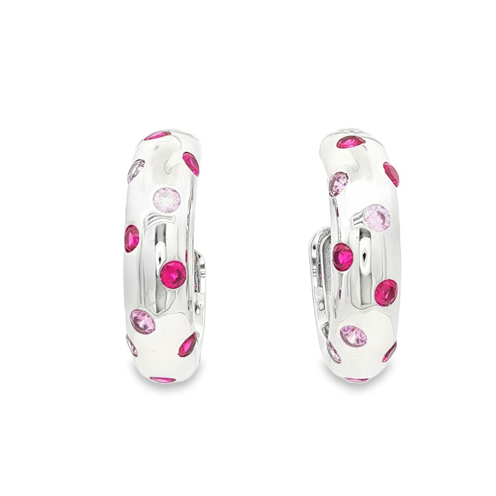 GLAMOUR ROSA&FUCSIA EARRINGS
