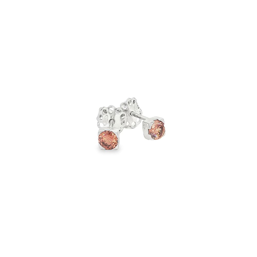 LIGHTS CHOCOLATE EARRINGS 4MM