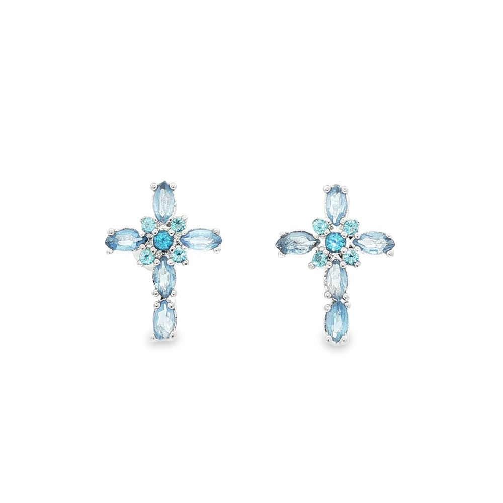 CRUX CELESTE&ACQUAMARINA EARRINGS