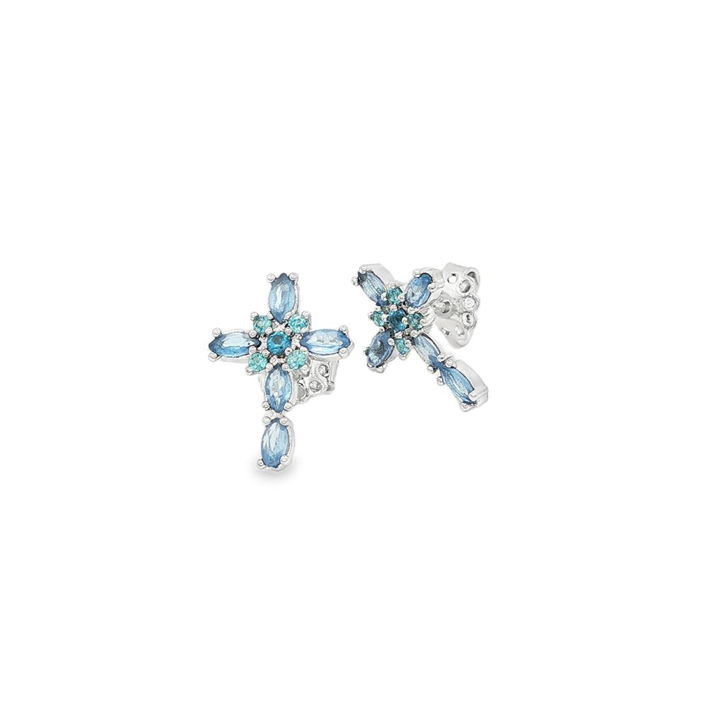CRUX CELESTE&ACQUAMARINA EARRINGS