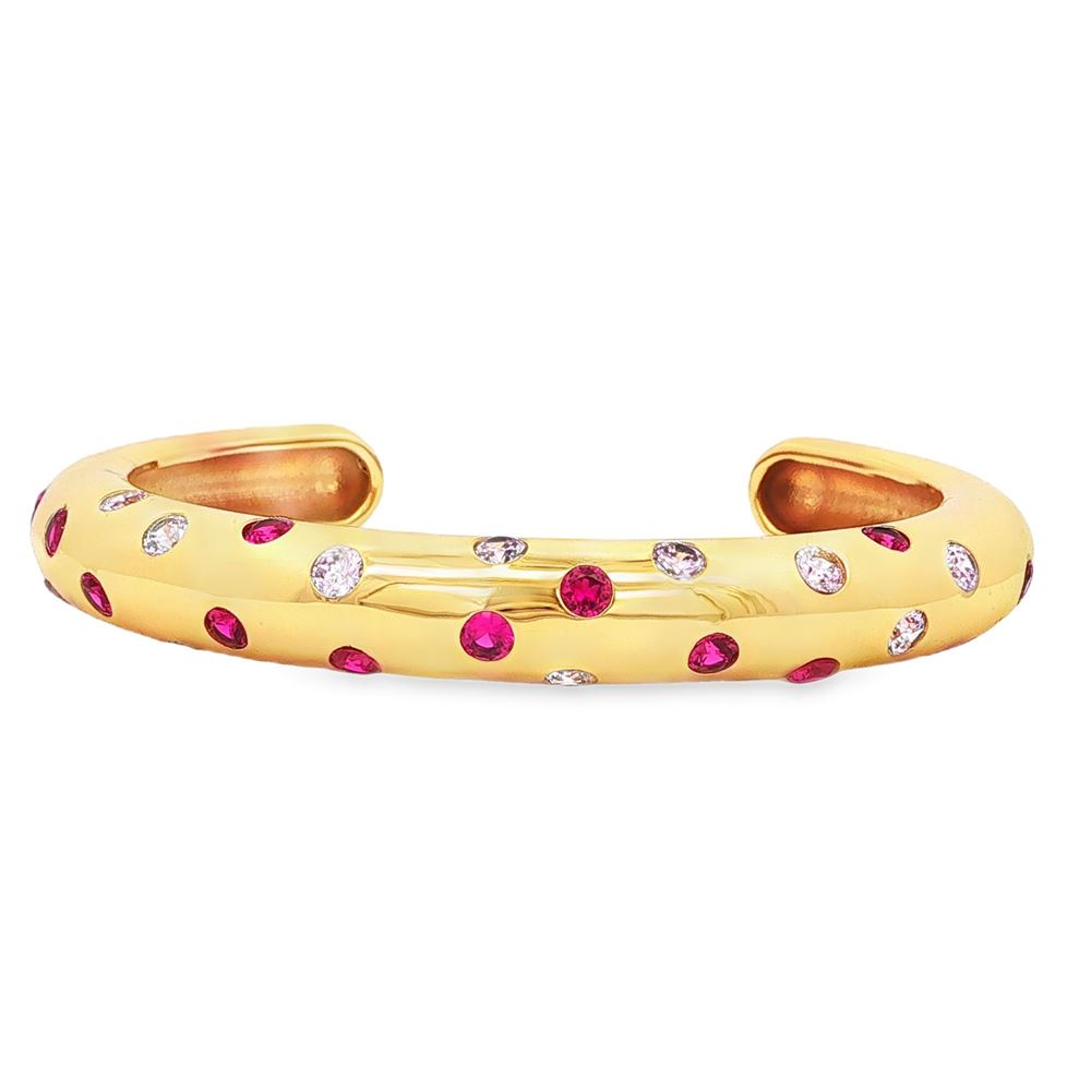 GLAMOUR GOLD FUCSIA&ROSA BRACELET