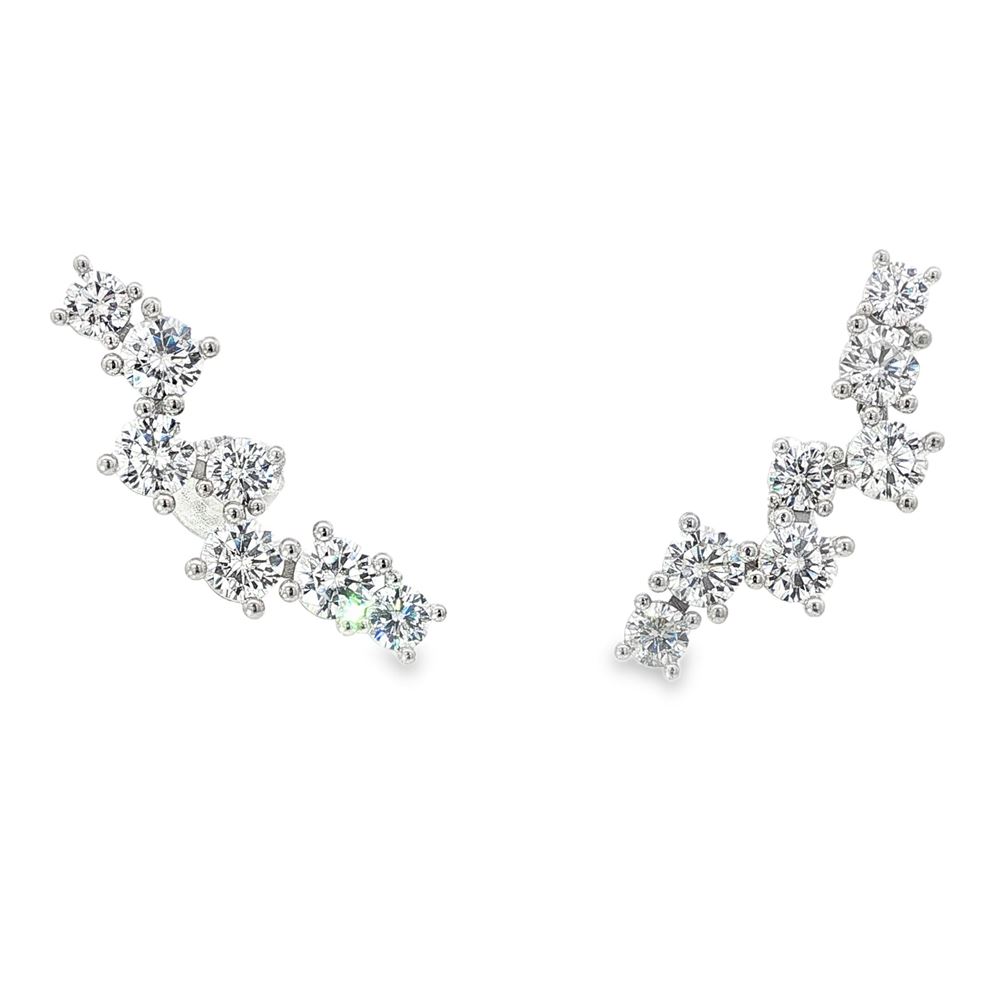 RAINBOW CRYSTAL EARRINGS CENTRAL PIN
