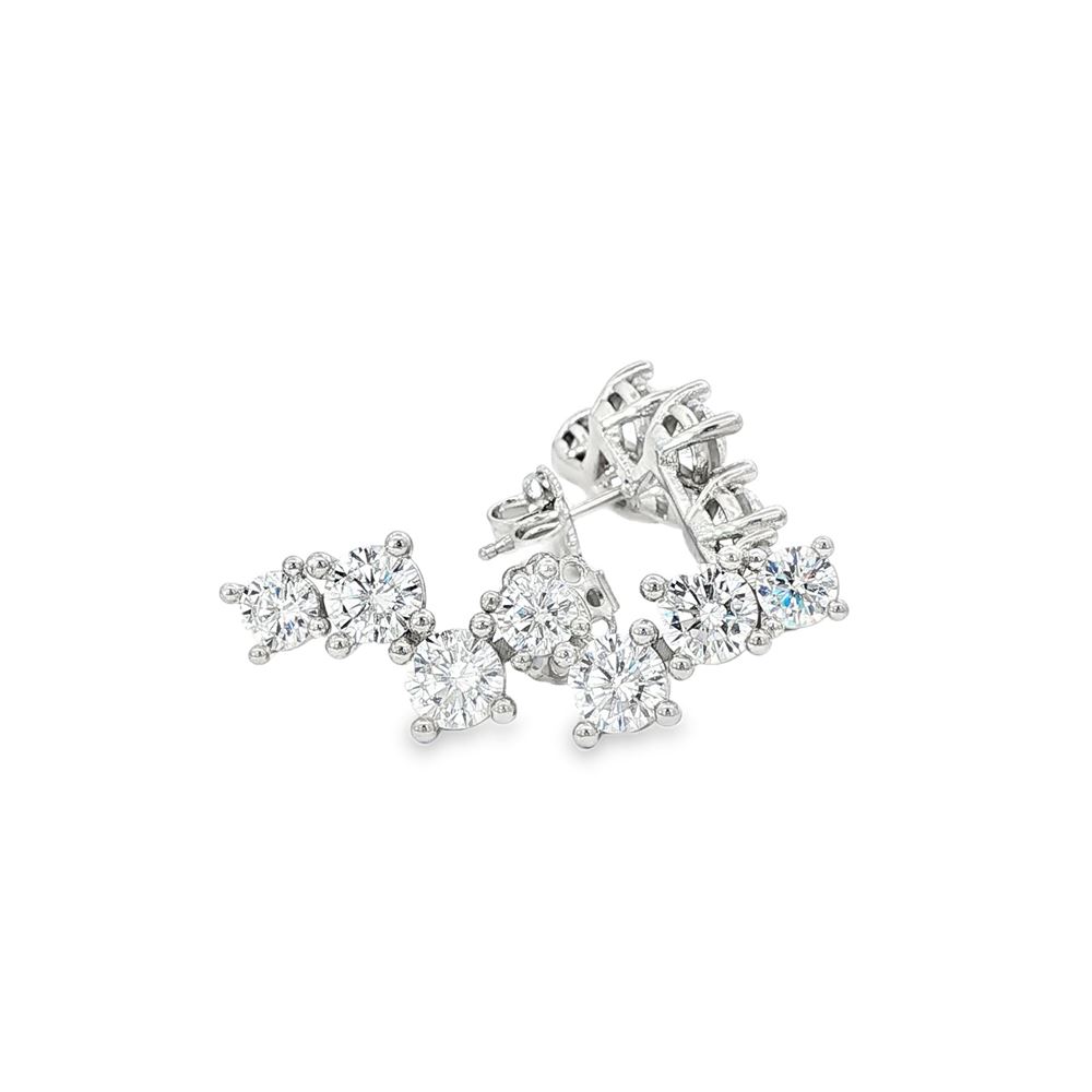 RAINBOW CRYSTAL EARRINGS CENTRAL PIN