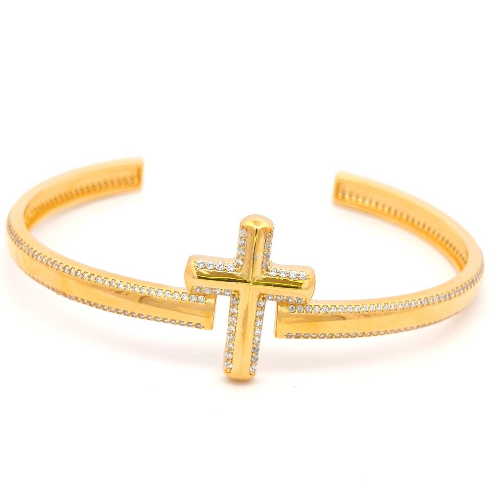 CRUX GOLD CRYSTAL STONES BRACELET