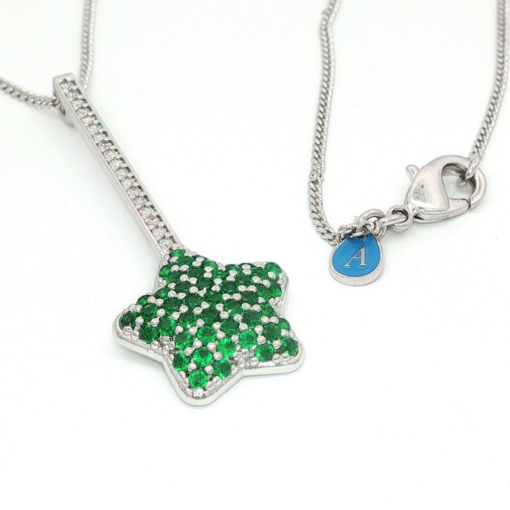 COMETA GREEN STONES NECKLACE