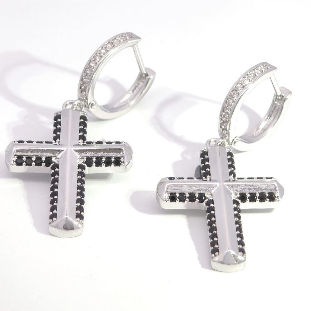 CRUX BLACK STONES EARRINGS