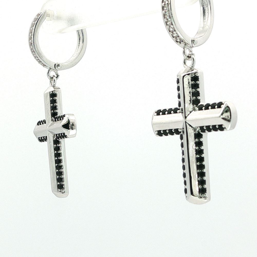 CRUX BLACK STONES EARRINGS