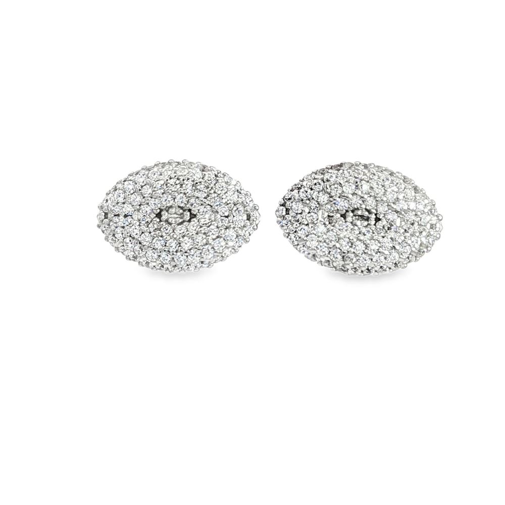 LEAF CRYSTAL EARRINGS