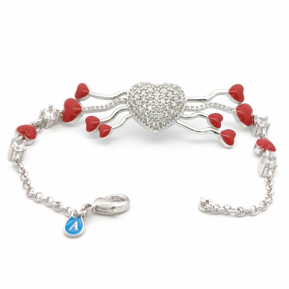 DALì CRYSTAL STONES RED GLAZED BRACELET