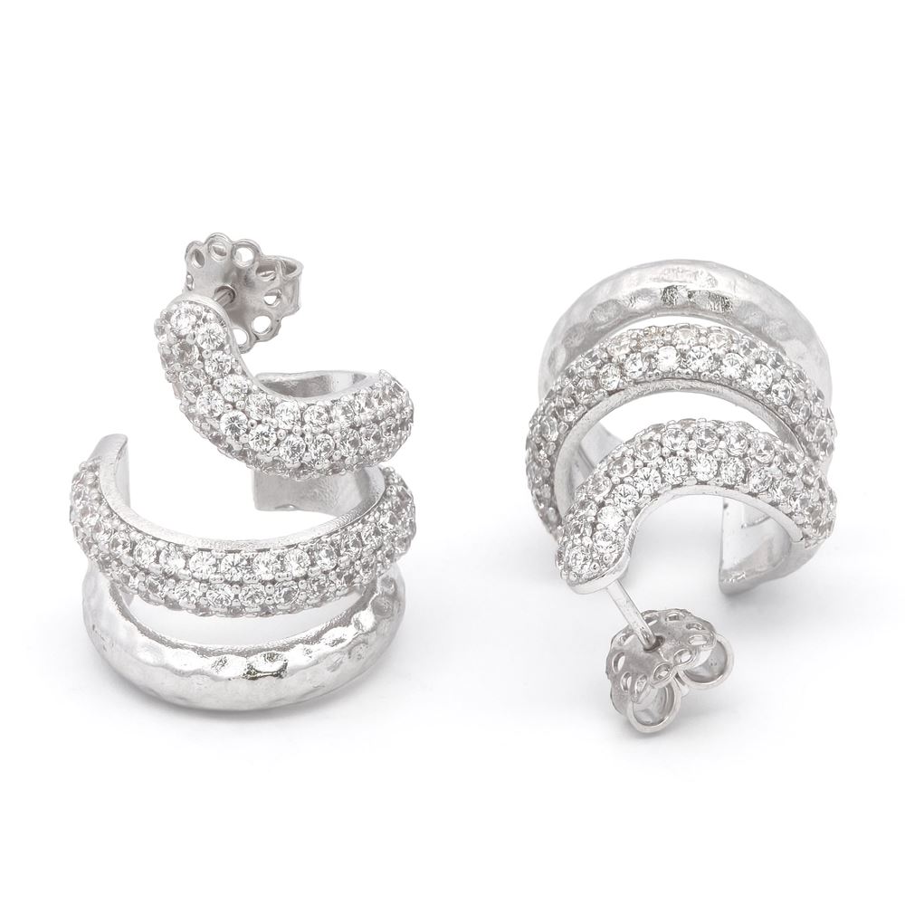 SNAKE (big) CRYSTAL STONES EARRINGS
