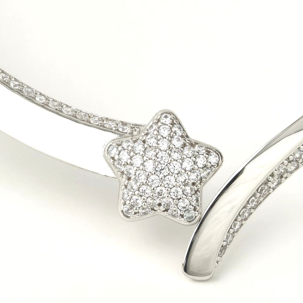 COMETA CRYSTAL STONES STIFFER NECKLACE