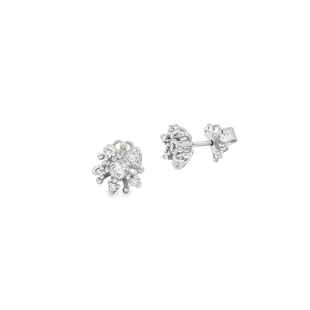 PLUMERIA CRYSTAL EARRINGS