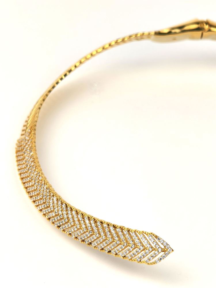 GRACE GOLD CRYSTAL NECKLACE