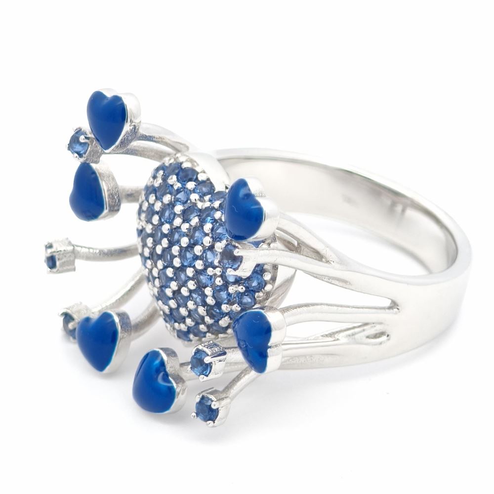 DALì BLUE STONES BLUE GLAZED RING