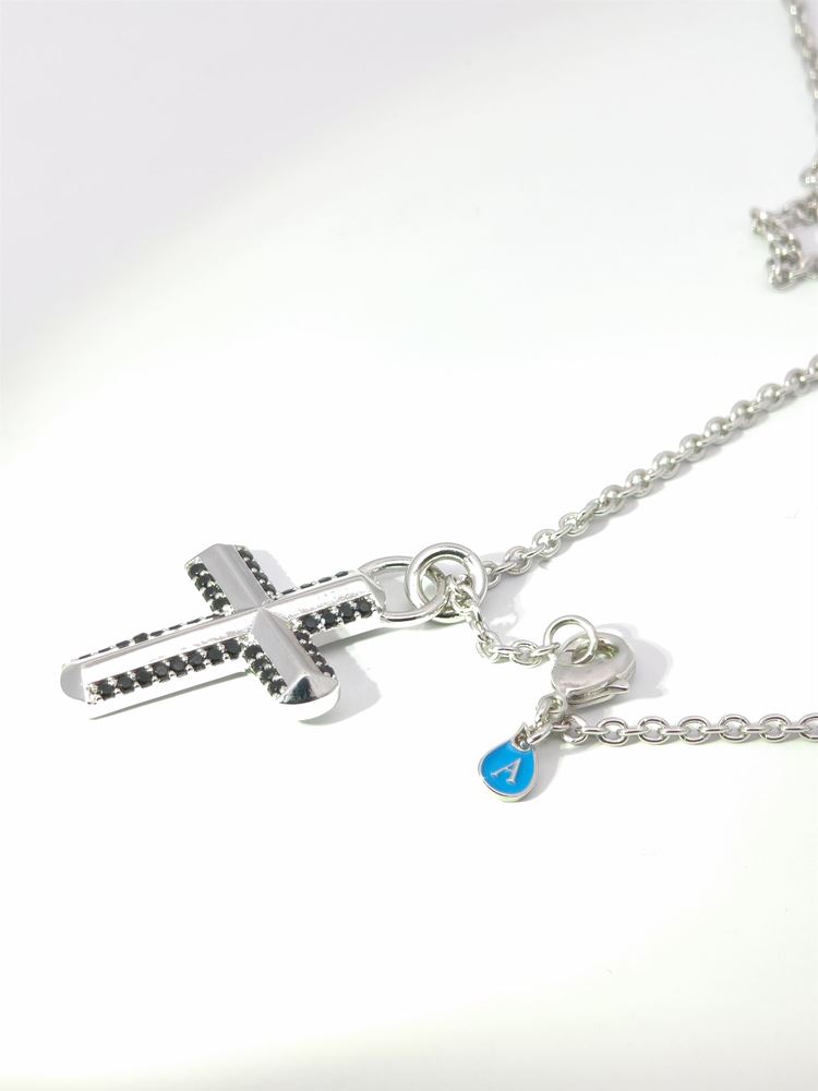 CRUX BLACK STONES NECKLACE