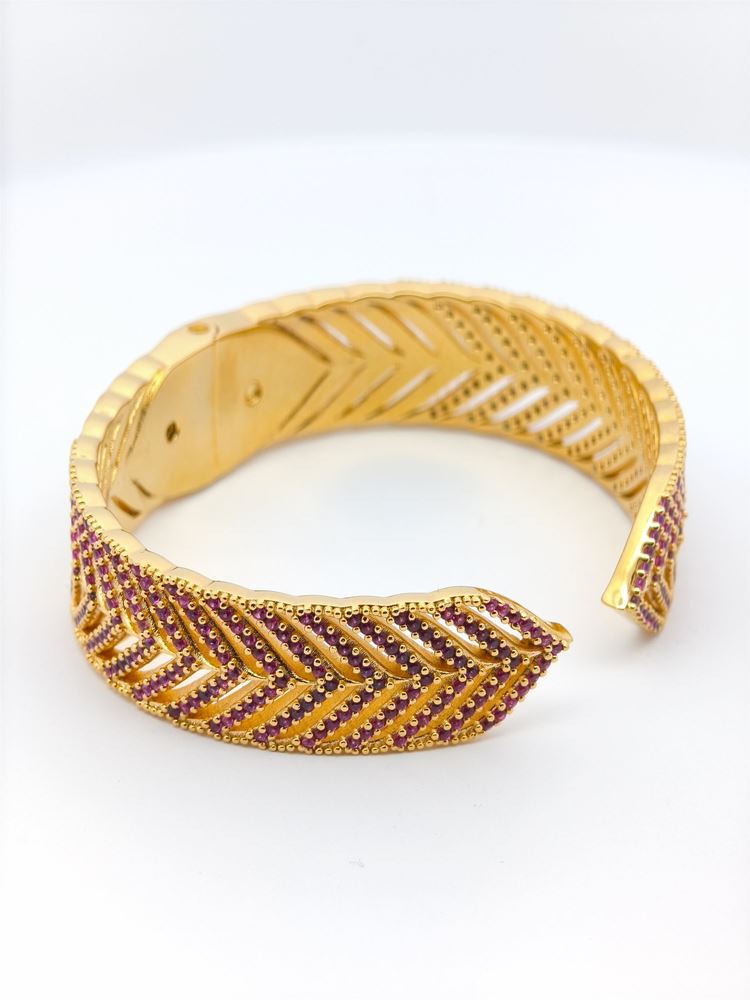 GRACE GOLD RUBY STONES BRACELET