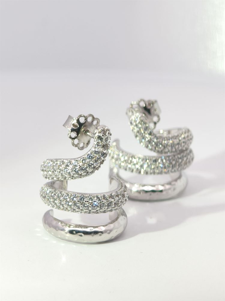 SNAKE (small) CRYSTAL STONES EARRINGS