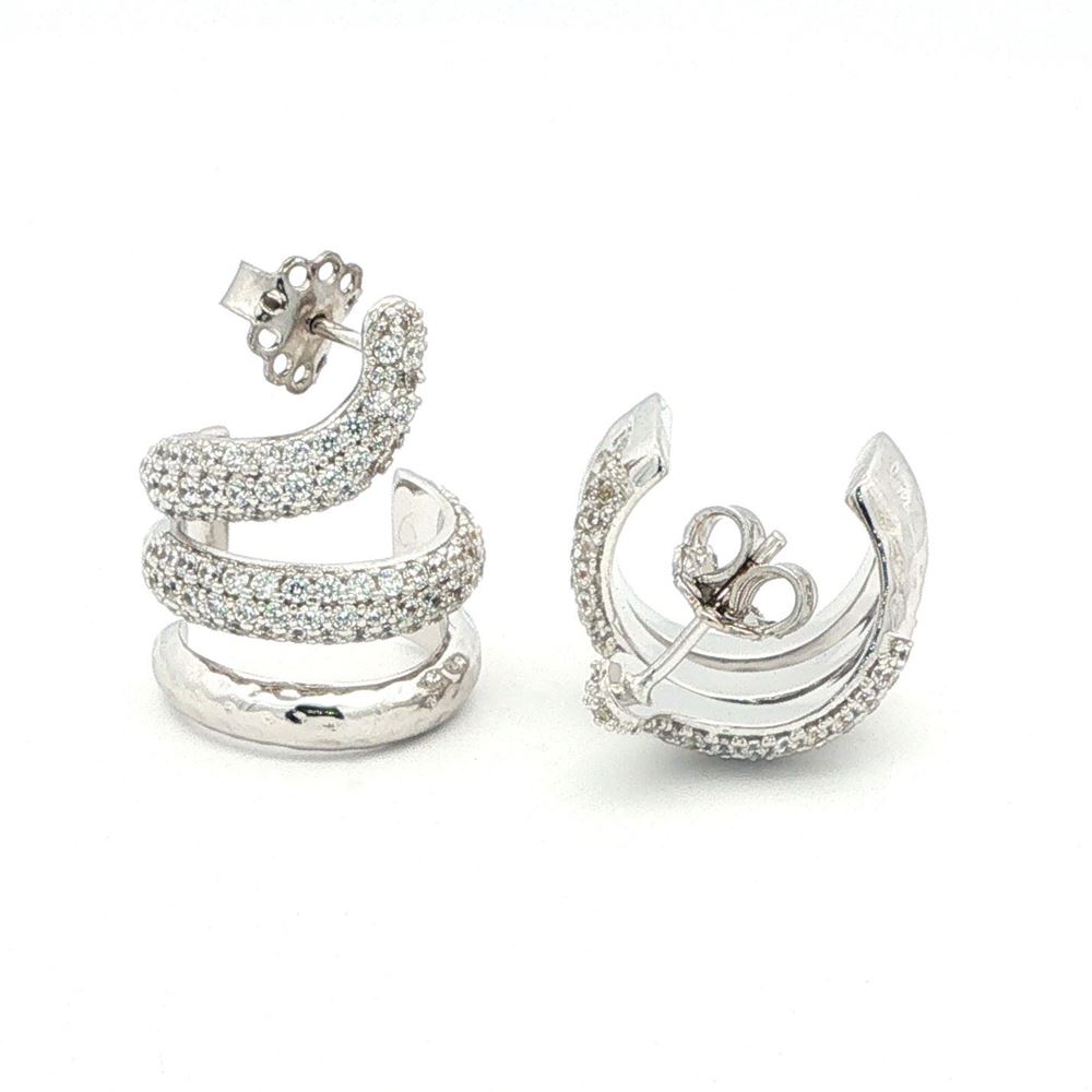 SNAKE (small) CRYSTAL STONES EARRINGS