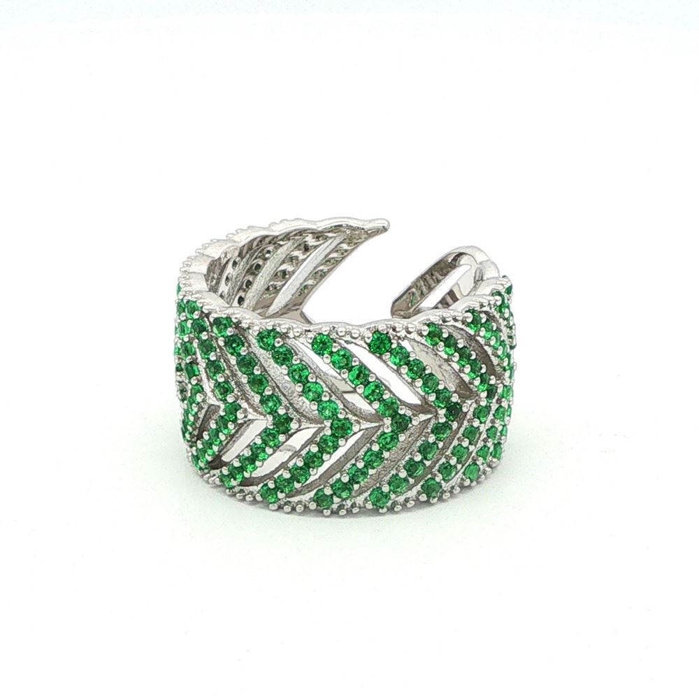 GRACE GREEN STONES RING