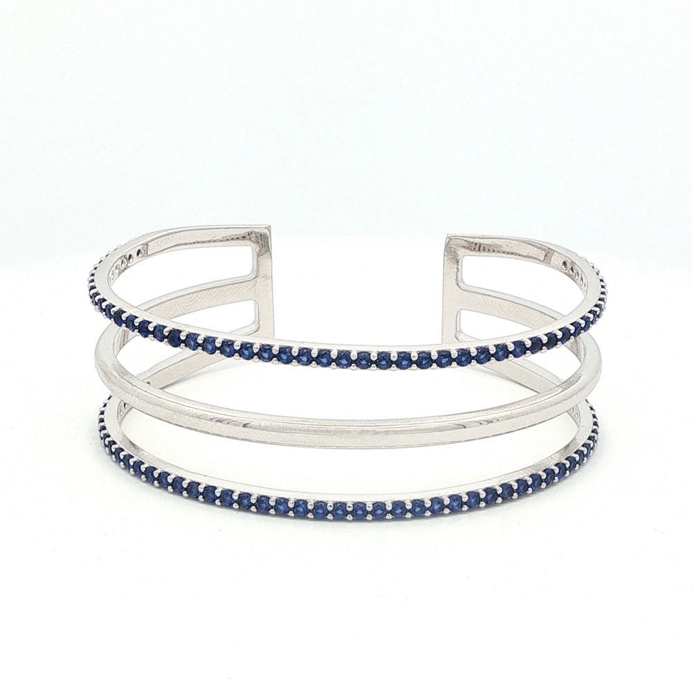 LINE BLUE STONES BRACELET
