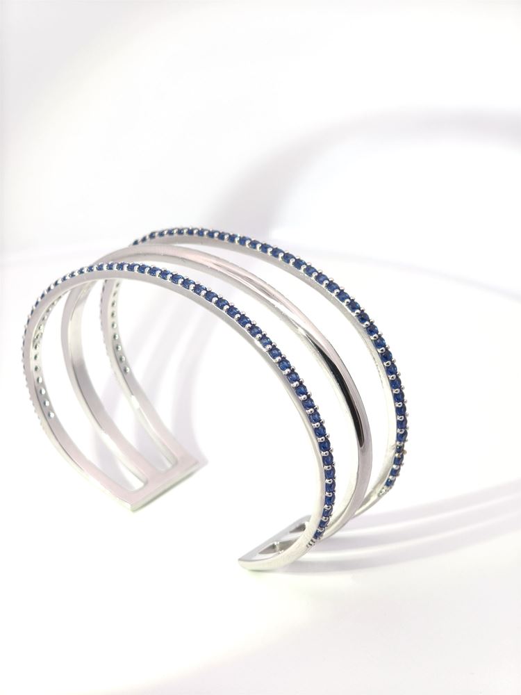 LINE BLUE STONES BRACELET