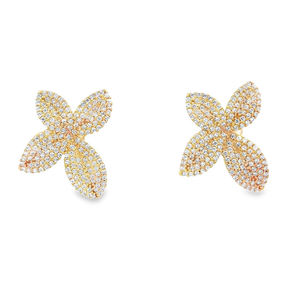 DEA GOLD CRYSTAL EARRINGS