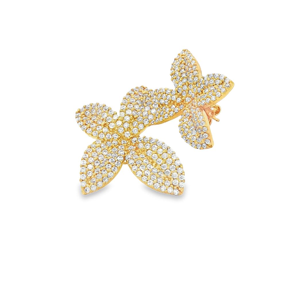 DEA GOLD CRYSTAL EARRINGS
