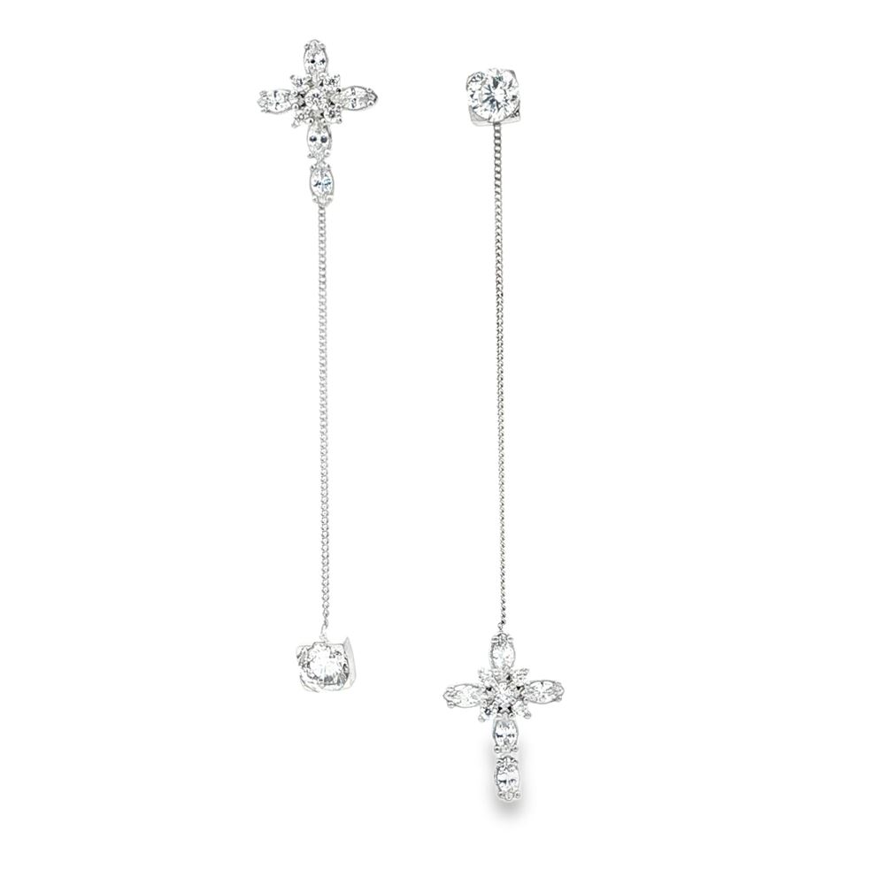 crux crystal leadings earrings