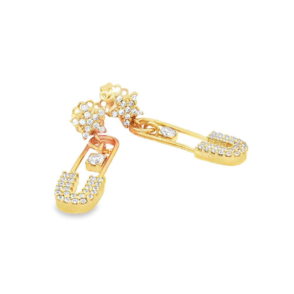 starlike gold crystal leading light earrings