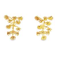 agave gold ametista earrings
