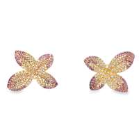 dea gold champagne&ametista earrings