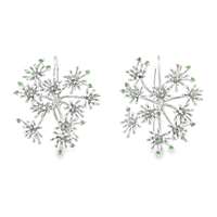 dandelion tsavorite earrings