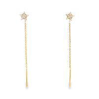 starlike gold chain crystal