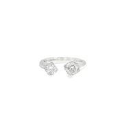 LIGHTS CRYSTAL TWO STONES RING