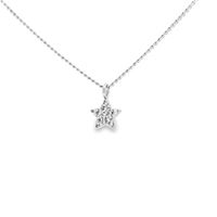 starlike crystal one star necklace