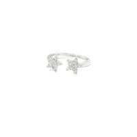 STARLIKE CRYSTAL TWO STARS RING