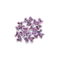 CLOVER AMETISTA STONES LAVANDER GLAZED RING