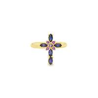CRUX GOLD AMETISTA&LAVANDER RING