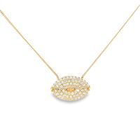 LEAF GOLD CRYSTAL NECKLACE