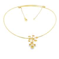 AGAVE GOLD ORANGE STONES FLEX NECKLACE
