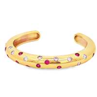 GLAMOUR GOLD FUCSIA&ROSA BRACELET