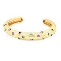 GLAMOUR GOLD CELESTE&AMETISTA STONES BRACELET