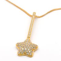 COMETA GOLD CRYSTAL STONES NECKLACE