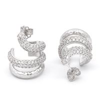 SNAKE (big) CRYSTAL STONES EARRINGS