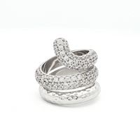 SNAKE CRYSTAL STONES RING