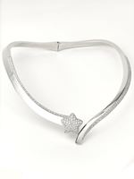 COMETA CRYSTAL STONES STIFFER NECKLACE