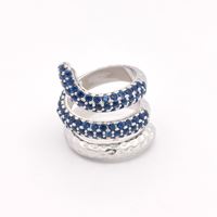 SNAKE BLUE STONES  RING