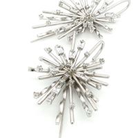 BIG FIREWORK CRYSTAL STONES EARRINGS