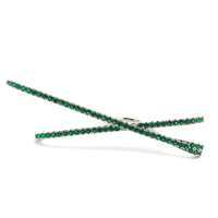 CROSS GREEN STONES RING
